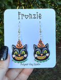 Vintage Cat Dangle Earring