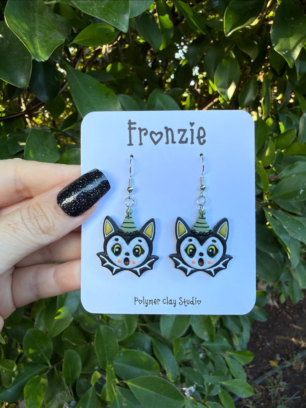 Vintage Bat Dangle Earrings