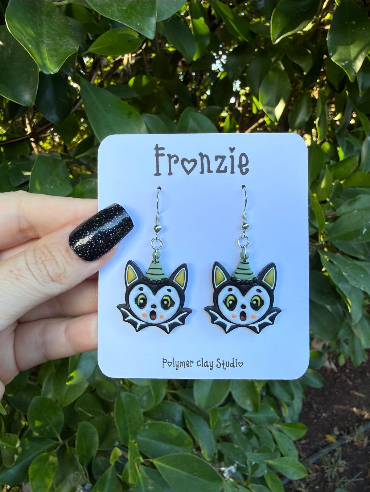 Vintage Bat Dangle Earrings