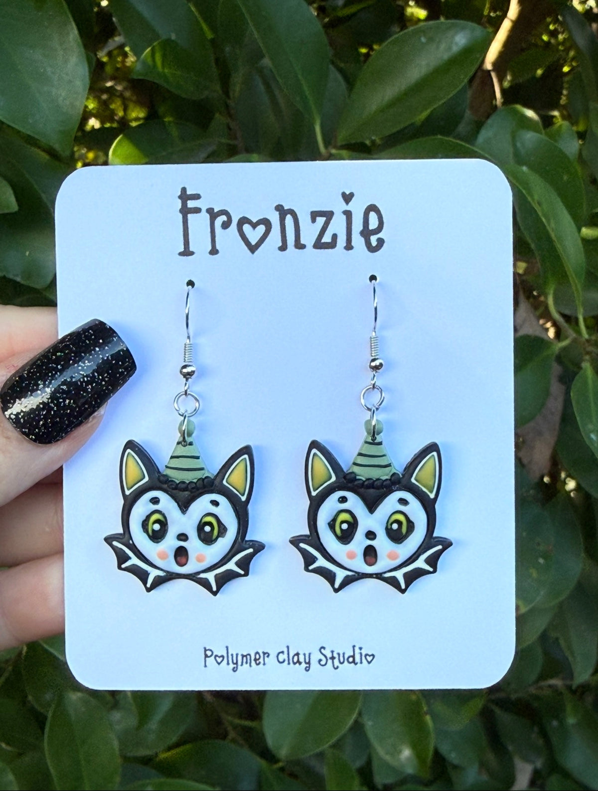 Vintage Bat Dangle Earrings