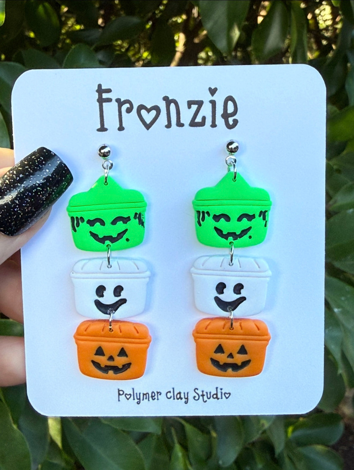 Iconic Halloween Buckets Dangle Earrings