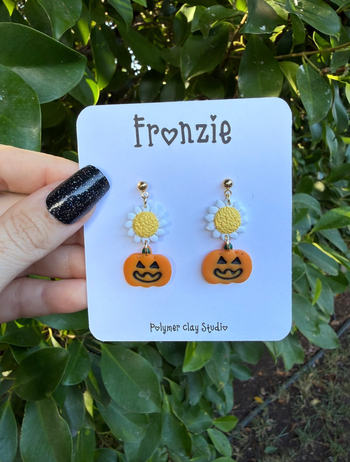 Jack O' Lantern Dangle Earrings