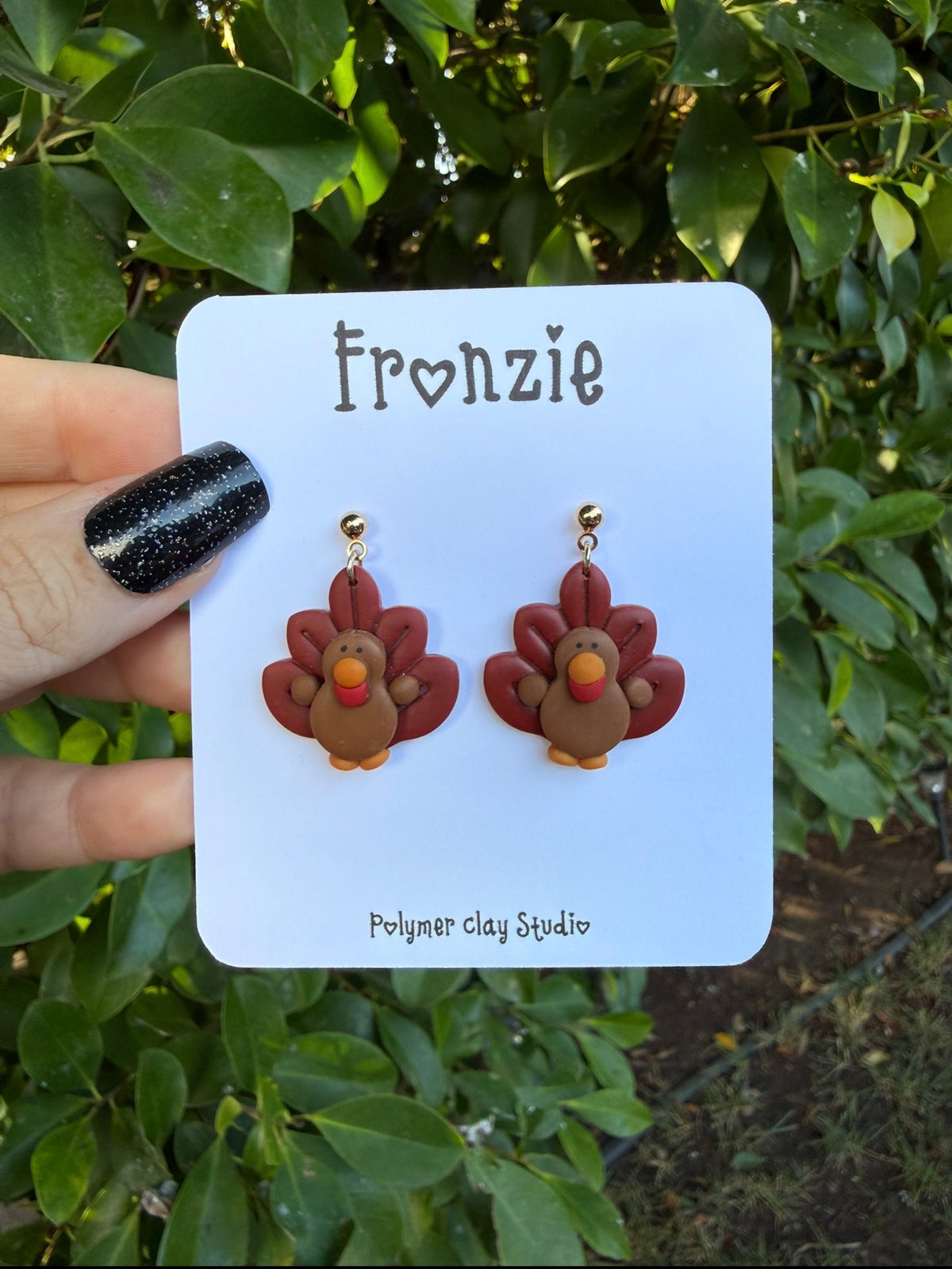 Cute Little Turkey Dangle Earring