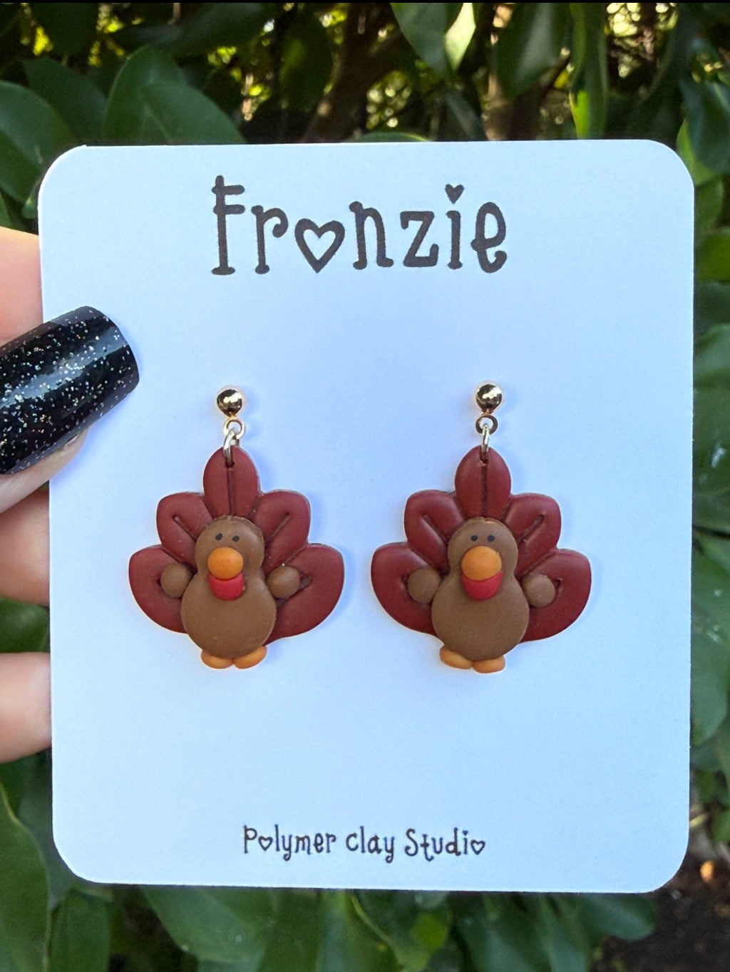 Cute Little Turkey Dangle Earring