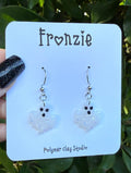 Iridescent Ghost Dangle Earrings